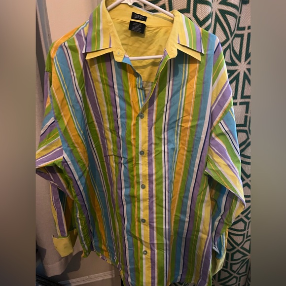 Men’s Multi colored dress shirt A128 - Picture 1 of 3